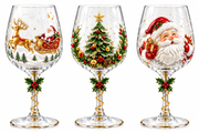 MerrySips Christmas wine glasses, product image 4