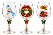MerrySips Christmas wine glasses, product image 5