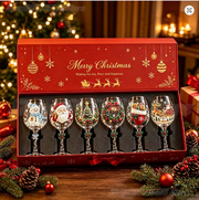 MerrySips Christmas wine glasses, product image 9